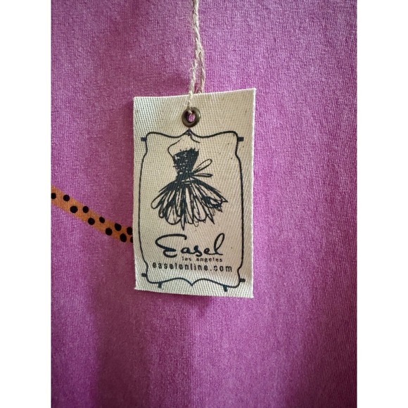 NEW Easel Mineral Wash Pink Cheetah T-shirt Shift Dress Pockets 2X New With Tags - Picture 5 of 13